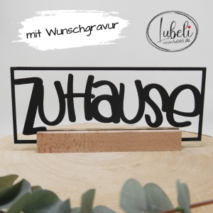Aufsteller-Zuhause