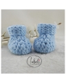 Bild 2 von Babyschuhe 0-3 Monate Chenille hellblau