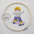 Bild 1 von Stickdatei Skater mit Cap