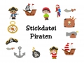 Stickdatei Puschen Piraten