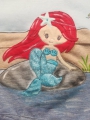 Bild 2 von Stickdatei Meerjungfrau auf Stein