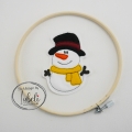 Bild 1 von Stickdatei Schneemann 2021  / (Rahmengröße) 18x30