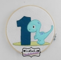 Bild 1 von Stickdatei Geburtstag Dino