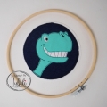 Bild 1 von Stickdatei Dino Button