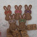 Bild 2 von Stickdatei ITH Blumenstecker Hase mit runder Brille